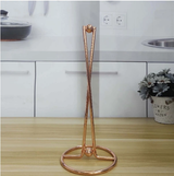 Vertical Iron Paper Towel Holder Nordic Ins Style Gold Rose Gold Black Desktop Kitchen & Dining Paper Towel Holders