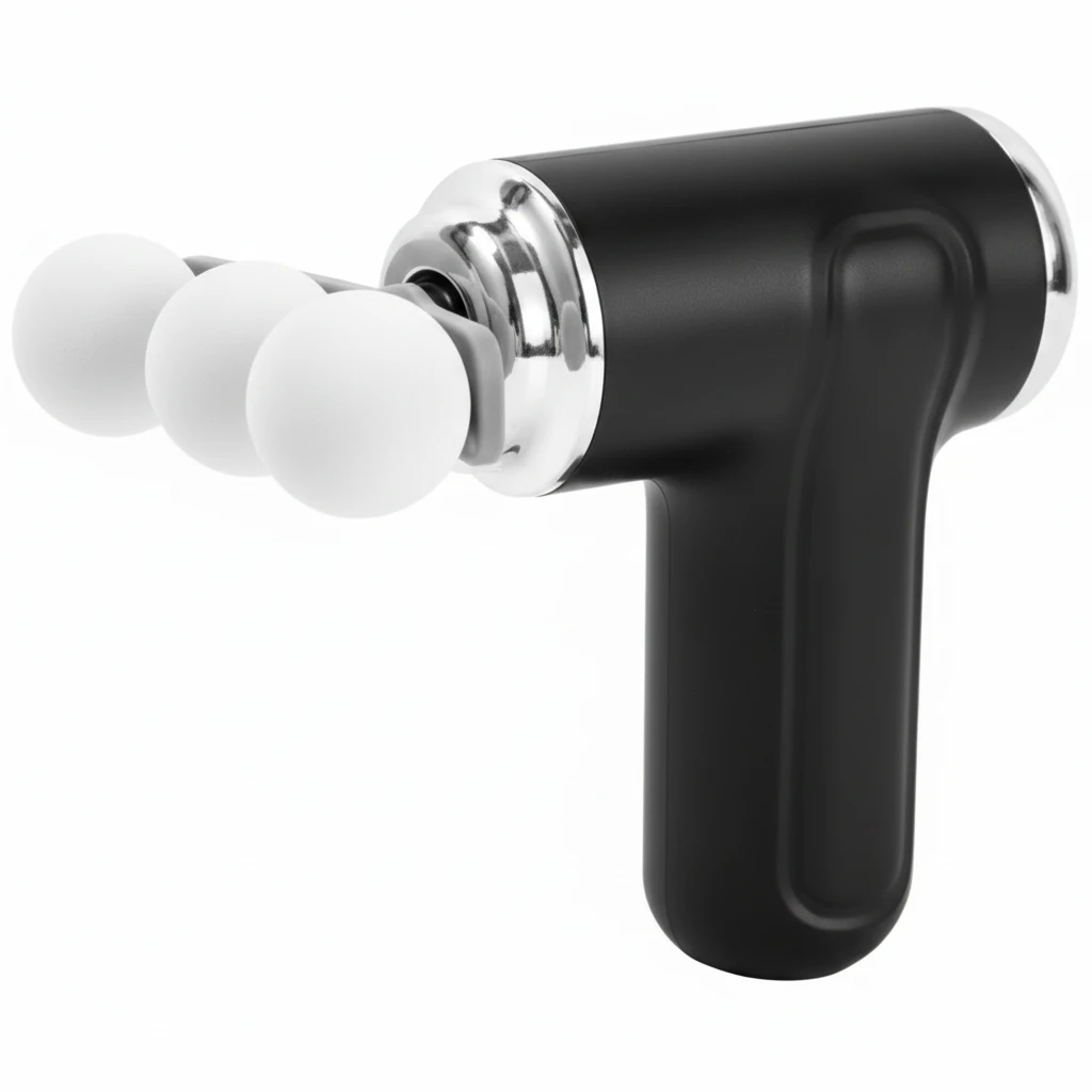 9-in-1 Deep Tissue Fascial Massage Gun USB Rechargeable Quiet Powerful Full Body Pain Relief White Black Grey Blue Home & Garden Electric Massagers