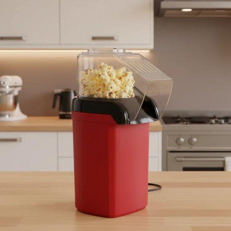 Popcorn Maker - Portable Hot Air 1200W with Measuring Cup Kitchen & Dining Popcorn Makers