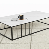 Coffee Table - Modern 120cm x 60cm with Metal Frame Furniture Coffee Tables