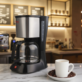Ramtons RM193 Coffee Maker 1.5L 900W Stainless Steel Black 1 Year Warranty Kitchen & Dining Drip Coffee Makers
