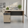 Office Desk - Modern 1.2m with Drawer & Storage Furniture Desks