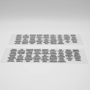 Spice Labels - 51 Kenya Spices Waterproof Stickers Set Kitchen & Dining Food & Beverage Labels