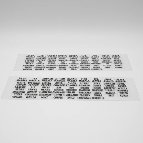 Spice Labels - 51 Kenya Spices Waterproof Stickers Set Kitchen & Dining Food & Beverage Labels