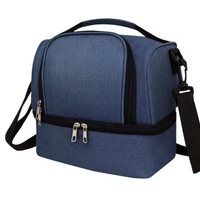 Insulated Lunch Bag Dual Compartment with Shoulder Strap Bags & Accessories Lunch Bags