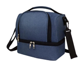 Insulated Lunch Bag Dual Compartment with Shoulder Strap Bags & Accessories Lunch Bags