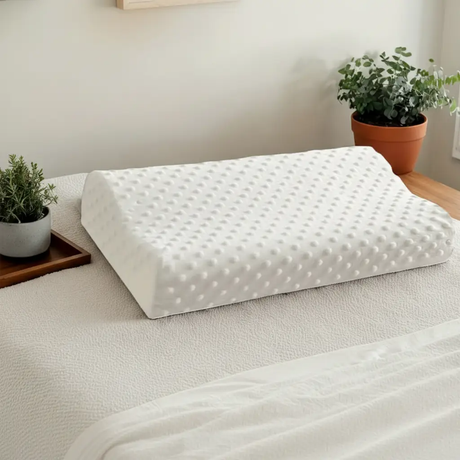 Latex Pillow - Orthopedic Contour Memory Foam Cervical Neck Support Single Pair Home & Garden Pillows