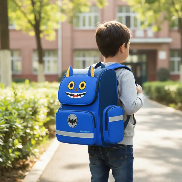 Kids School Bag - Large 41x27x14cm Waterproof Cartoon Character Backpack with Reflective Strip Kids & Baby School Backpacks