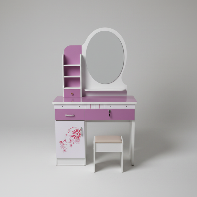 Vanity Dressing Table - Modern with Mirror & Stool