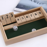 Shut the Box Wooden Board Game 21x14cm 2 Players Home & Garden Board Games