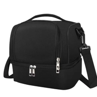 Insulated Lunch Bag Dual Compartment with Shoulder Strap Bags & Accessories Lunch Bags