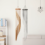 18-Tube Rotating Aluminum Wind Chime 90cm Spiral Soothing Melody Indoor Outdoor Gold Silver Home & Garden Wind Chimes