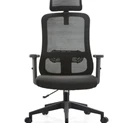 Office Chair - Ergonomic Mesh Design with Headrest Furniture Office Chairs