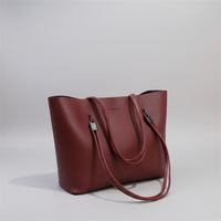 14 Inch Classy Laptop Tote Bag PU Leather Vintage Elegant with Zipper 41x12x25cm Bags & Accessories Laptop Bags