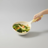 2-in-1 Large Kitchen Colander Strainer Soup Ladle Scoop 36.5x16.2cm Snap-Fit Handle High Temperature Silicone Green Kitchen & Dining Colanders