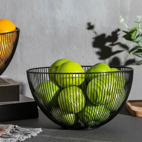 Fruit Basket - Large Capacity Vertical Wire Bowl Matte Kitchen & Dining Kitchen Counter & Beverage Station Organizers