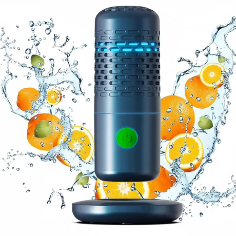 Food Purifier - Portable Rechargeable Hydroxyl Ion Fruit and Vegetable Cleaner Dark Blue Kitchen & Dining Dryers
