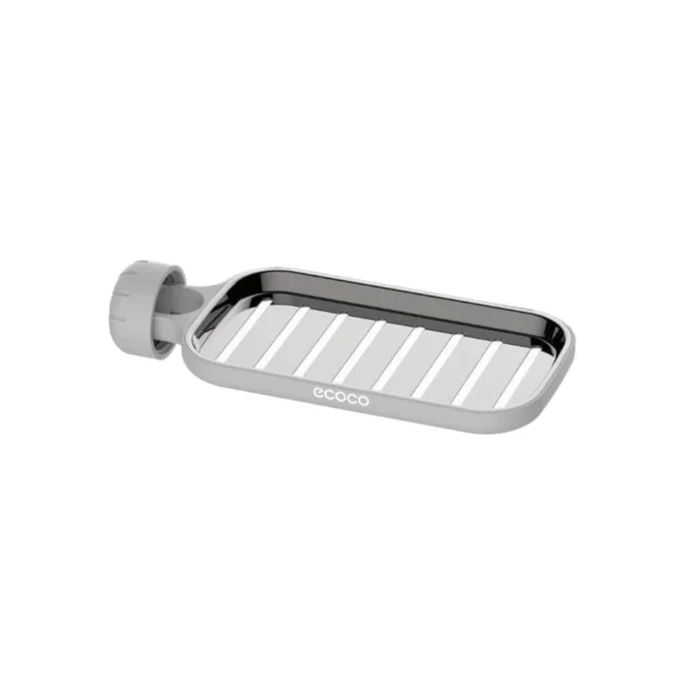 Adjustable Sink Faucet Storage Rack Stainless Steel Sponge Soap Holder Kitchen Bathroom Grey Kitchen & Dining Sink Caddies