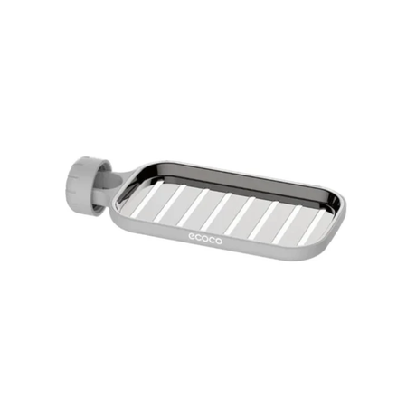 Adjustable Sink Faucet Storage Rack Stainless Steel Sponge Soap Holder Kitchen Bathroom Grey Kitchen & Dining Sink Caddies