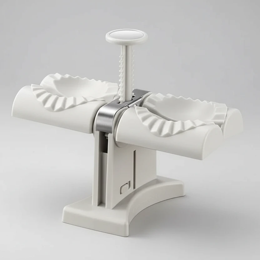 Double Head Press Dumpling Maker Machine 19.8x8.4x16.8cm DIY Empanadas Ravioli Mould Kitchen Gadget Kitchen & Dining Pasta Molds