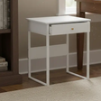 Compact White Student Desk with Single Drawer Study Desk Desks