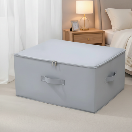 Oxford Fabric Storage Organizer 50x40x25cm with Double Zipper Home & Garden Household Storage Containers