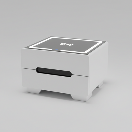 Bedside Drawer - Modern 38.5cm x 50cm with LED Lighting