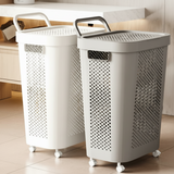 Rolling Laundry Hamper with Lid and Wheels