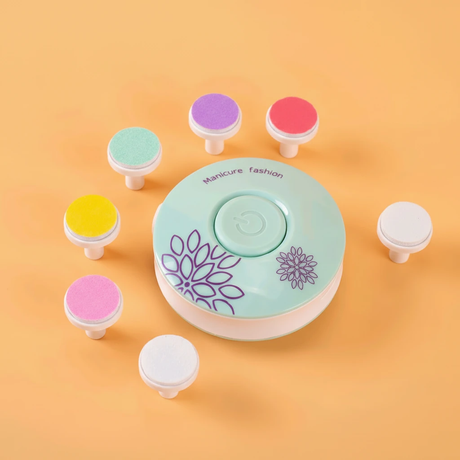 Electric Baby Nail Trimmer 6 Pads Infant Safe Mint Green Pink Home & Garden Baby Health & Grooming Kits