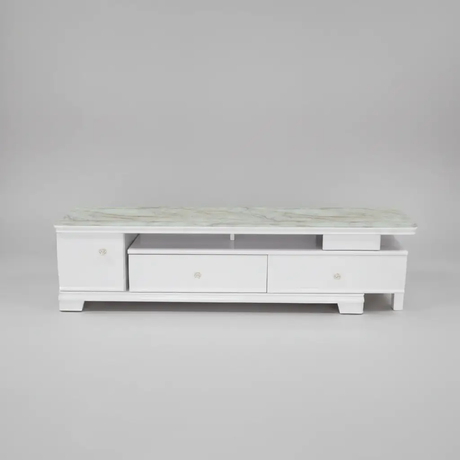 Jade Marble-Top TV Stand with Drawers Entertainment Centers & TV Stands