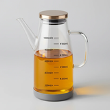 1000ml Borosilicate Glass Oil Dispenser with Silicone Base Anti-Drip Kitchen & Dining Oil Dispensers