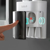 Toothpaste Dispenser - Wall-Mounted Automatic UV Sterilizer Magnetic Cup Home & Garden Toothbrush Holders