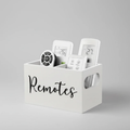 Remote Control Holder Storage Organizer Box with Handle 3 Compartments Home & Garden Household Storage Caddies