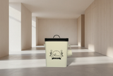 Rice Storage Container - Airtight 4kg with Scoop & Handles | White Kitchen & Dining Food Storage Containers
