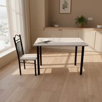 Wood-Top Dining Table & Chair Set Kitchen & Dining Furniture Sets