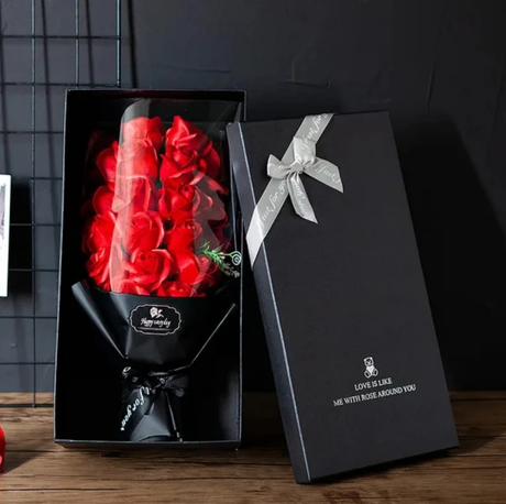 Artificial Flower Rose Bouquet Gift Box Valentine's Day Birthday Gift for Mother Girlfriend Home & Garden Artificial Flowering Plants
