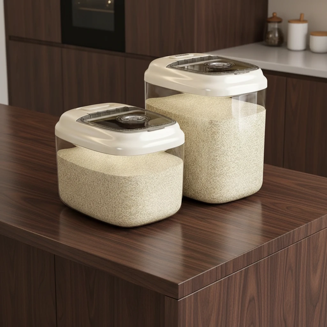 5kg Insect-Proof Rice Storage Container with Moisture-Proof Seal Kitchen & Dining Food Storage Containers