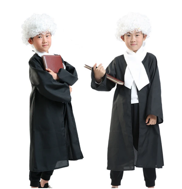 Lawyer Costume - Professional Kids Advocate/Barrister Age 3-10 Home & Garden Costume Sets