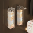 Wall Mounted Underwear Socks Organizer Box 10x8.5x30cm Transparent Ribbed Acrylic Space Saving Home & Garden Closet Organizers