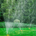 360° Rotating 3-Arm Garden Sprinkler Inlet Outlet Hose Connector Yellow Home & Garden Sprinklers