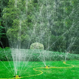 360° Rotating 3-Arm Garden Sprinkler Inlet Outlet Hose Connector Yellow Home & Garden Sprinklers
