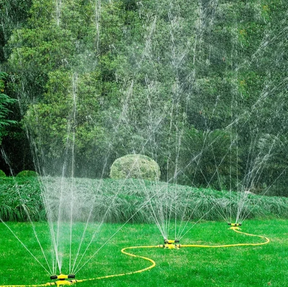 360° Rotating 3-Arm Garden Sprinkler Inlet Outlet Hose Connector Yellow Home & Garden Sprinklers