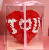 25cm Heart Roses Artificial Flowers Decoration Romantic Gift with Display Box Home & Garden Artificial Flowering Plants