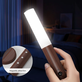 Rechargeable Magnetic Motion Sensor LED Night Light Walnut Wood 4M 120° Hallway Bedroom Stairs Bedside Portable Home & Garden Night Lights & Ambient Lighting