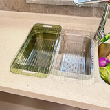Sink Colander - Extendable Acrylic Over-Sink Drain Basket Kitchen & Dining Colanders