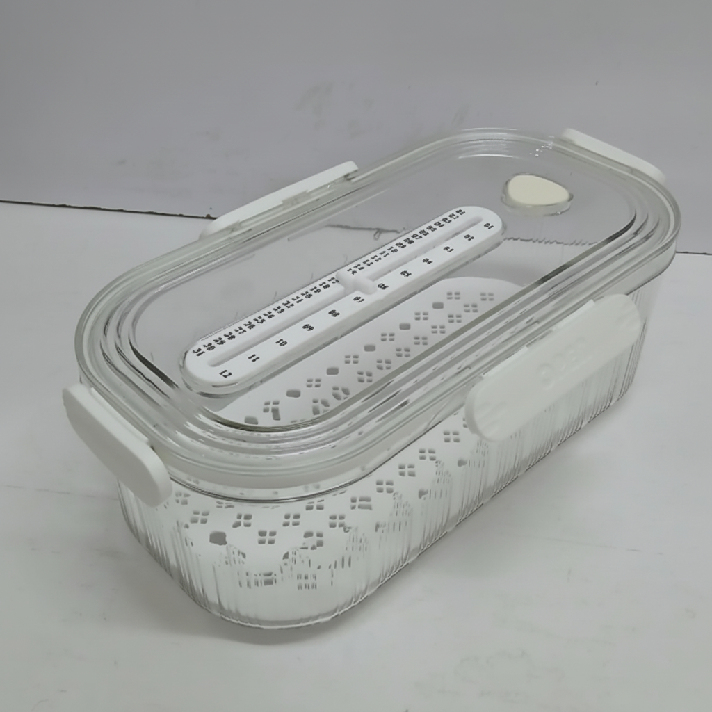 Storage Organizer - Timekeeping Stackable Fridge Container 3.5L