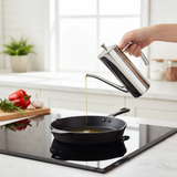 Stainless Steel Oil Dispenser Pot 700ml Gooseneck Spout Mirror Polish Kitchen & Dining Oil Dispensers