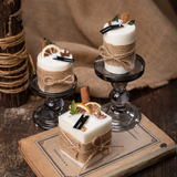 Pastoral Aromatherapy Soy Wax Candle Burlap Wrap Dried Botanicals Mango Peach Lemon Plum Blossom Home & Garden Candles