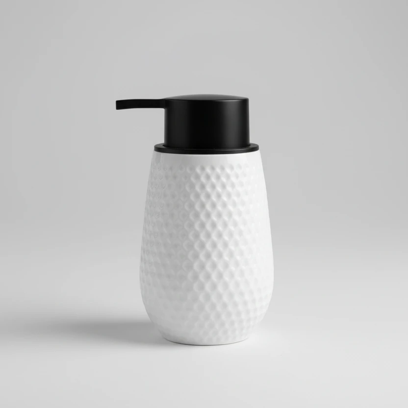 Luxury Textured Lotion Pump Dispenser with Honeycomb Pattern Home & Garden Soap & Lotion Dispensers
