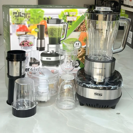 Blender - DSP 6-in-1 800W Non-Break 1.8L with Grinder Chopper Mincer and Filter Kitchen & Dining Food Processors